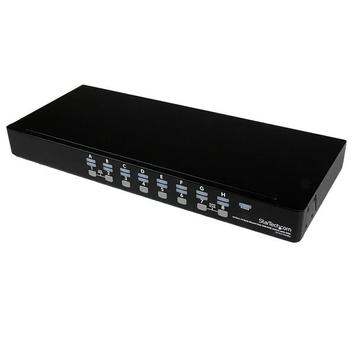StarTech 16 Port 1U Rackmount USB KVM Switch with OSD (SV1631DUSBU) - KVM-svitsj - 16 porter (SV1631DUSBU)