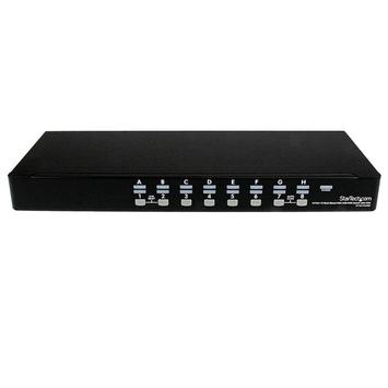 StarTech 16 Port 1U Rackmount USB KVM Switch with OSD (SV1631DUSBU) - KVM-svitsj - 16 porter (SV1631DUSBU)