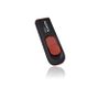 A-DATA ADATA 64GB USB Stick C008 Slider USB 2.0 black red (AC008-64G-RKD)
