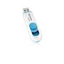 A-DATA 64GB USB Stick C008 Slider USB 2.0 white blue (AC008-64G-RWE)