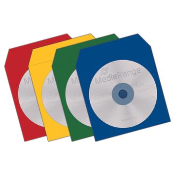 MediaRange CD/DVD Papierhüllen Color-Pack 100St (BOX67)