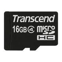 TRANSCEND 16GB MicroSDHC Class4  (no adapter) (TS16GUSDC4)