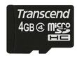 TRANSCEND 4GB MicroSDHC Class4  (no adapter) (Alt. TS4GUSDC4)
