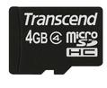 TRANSCEND 4GB MicroSDHC Class4  (no adapter) (Alt. TS4GUSDC4)