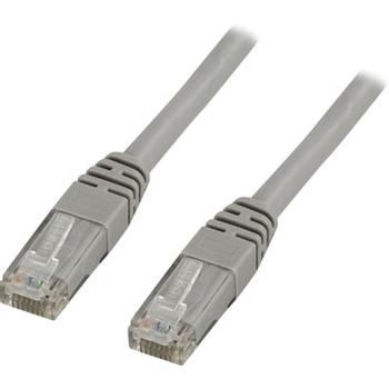 DELTACO U / UTP, Cat5e patch cable, 0.5m, gray (05-TP)