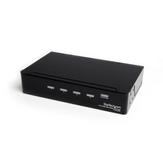 StarTech 4 Port HDMI Video Splitter w/ Audio - Videosplitter - 4 x HDMI + 4 x lyd - stasjonær (ST124HDMI2)