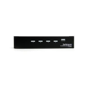 StarTech 4 Port HDMI Video Splitter w/ Audio - Videosplitter - 4 x HDMI + 4 x lyd - stasjonær (ST124HDMI2)
