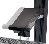 ERGOTRON n WorkFit-S Tablet/ Document Holder - Mounting component (holder) for tablet - plastic - black - for WorkFit-S Dual Sit-Stand Workstation,  LCD & Laptop Sit-Stand Workstation (97-558-200)