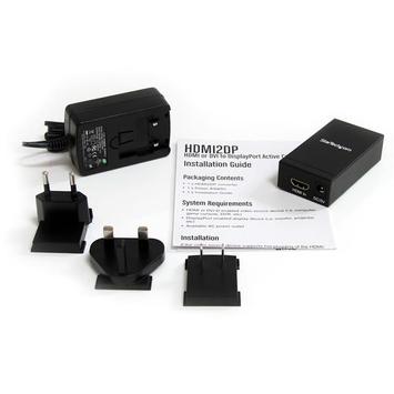 StarTech HDMI or DVI to DisplayPort Active Converter - Videokonverter - HDMI - DisplayPort - svart (HDMI2DP)