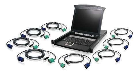 IOGEAR 8-Port 17" LCD Combo KVM (GCL1808KITU)