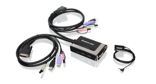 IOGEAR 2-port USB DVI-D Cable KVM (GCS932UB)