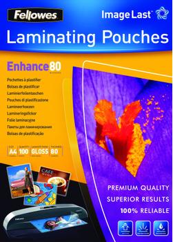 FELLOWES LAMINATNG Pouch ImageLast A4 80 microns - 100 (5306114)