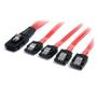 STARTECH 1M SAS CABLE - SFF-8087 TO 4X LATCHING SATA CABL