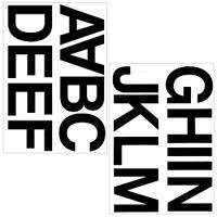 HERMA Letters 33 mm A-N black (4187*10)