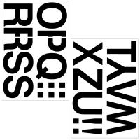 HERMA Letters 33 mm O-Z black (4188*10)