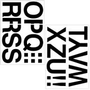 HERMA Etiketter HERMA Vario bogstaver O-Z sort 33mm