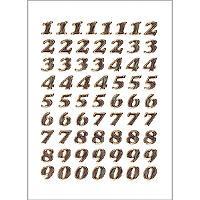 HERMA Numbers 8 mm 0-9 prismatic gold (4193*10)