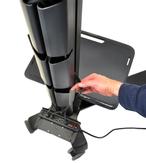 Ergotron Neo-Flex Mobile MediaCenter VHD vogn - Patented Constant Force Technology - for LCD-skjerm - kapasitet 22,7-40,8 kg - svart (24-191-085)