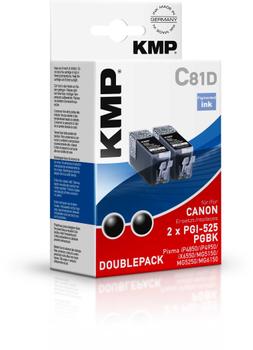 KMP C81D ink cartridge BK 2pcs compatible w. Canon PGI-525 PGBK (1513,0021 $DEL)