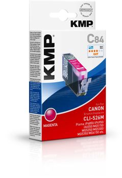 KMP C84 ink cartridge magenta compatible with Canon CLI-526 M (1515,0006)