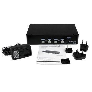 STARTECH 4 Port 1U Rackmount USB KVM Switch with OSD (SV431DUSBU)