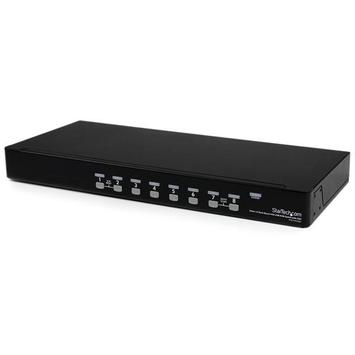 StarTech 8-Port USB KVM Swith with OSD - TAA Compliant - 1U Rack Mountable VGA KVM Switch (SV831DUSBU) - KVM-svitsj - 8 porter (SV831DUSBU)