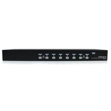 StarTech 8-Port USB KVM Swith with OSD - TAA Compliant - 1U Rack Mountable VGA KVM Switch (SV831DUSBU) - KVM-svitsj - 8 porter (SV831DUSBU)