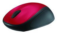 Logitech M235 - Mus - optisk - trådløs - 2.4 GHz - USB trådløs mottaker - rød (910-002496)