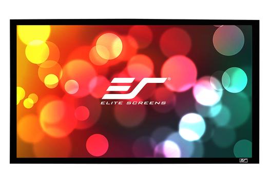 ELITE SCREENS ELITE ER110WH1 16:9 H:136.9 W:243.5 2.36in/ 6cm Fixed Frame Front Projection Screen for Entry Level Home Cinema Projector (ER110WH1)