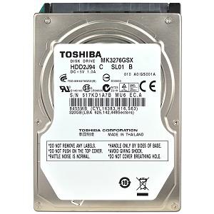 TOSHIBA 320GB SATA 5400RPM 8MB 9,5MM (MK3276GSX)