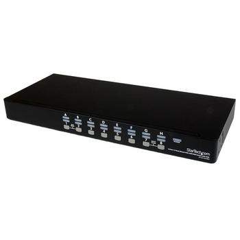 STARTECH 16 Port 1U Rackmount USB KVM Switch Kit with OSD and Cables (SV1631DUSBUK)