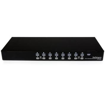 StarTech 16 Port Rackmount USB KVM Switch Kit with OSD and Cables - 1U (SV1631DUSBUK) - KVM-svitsj - 16 porter (SV1631DUSBUK)