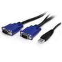 STARTECH 16 Port 1U Rackmount USB KVM Switch Kit with OSD and Cables (SV1631DUSBUK)