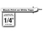 BROTHER 6MM Black On White Tape (TZE211)