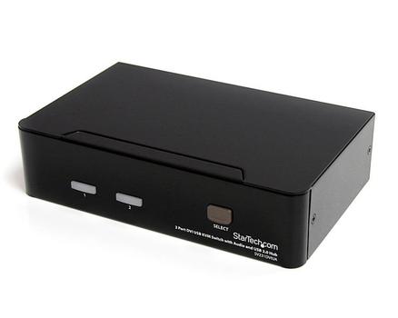 STARTECH 2 PORT DVI USB KVM SWITCH AUDIO AND USB 2.0 HUB CPNT (SV231DVIUA)