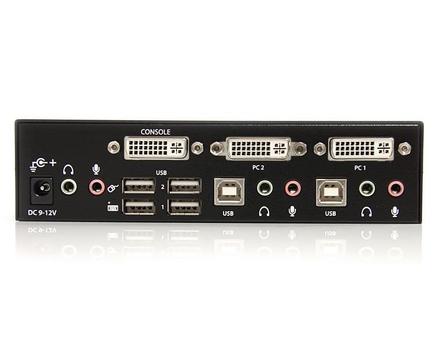 STARTECH 2 PORT DVI USB KVM SWITCH AUDIO AND USB 2.0 HUB CPNT (SV231DVIUA)