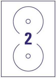 AVERY Printer Label Transparent Cd (L6043-100)