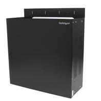 StarTech 4U Vertical Wall-Mount Server Rack Enclosure - 18.9in deep - 2 Post - 61lb - 19in Low Profile Steel Network Equipment Cabinet (RK419WALVO) - rack - 4U