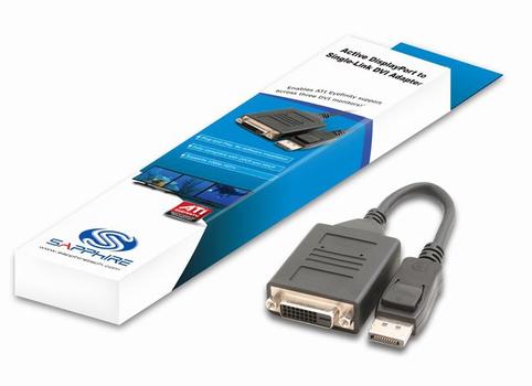 SAPPHIRE Adapter Active miniDP to SL-DVI mini-DisplayPort to Single-Link DVI (44000-03-40G)