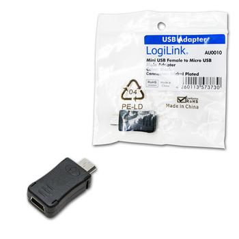 LOGILINK Adapter Mini USB Bu  > Micro USB St (AU0010)
