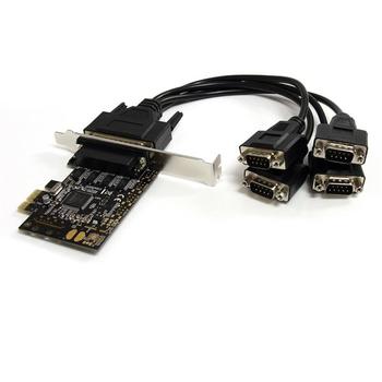 STARTECH 4 Port RS232 PCI Express Serial Card w/ Breakout Cable (PEX4S553B)