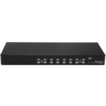 StarTech 8 Port 1U Rackmount USB KVM Switch Kit with OSD and Cables - Rack mount KVM - VGA KVM Switch - 8 Port KVM Switch (SV831DUSBUK) - KVM-svitsj - 8 porter - rackmonterbar (SV831DUSBUK)