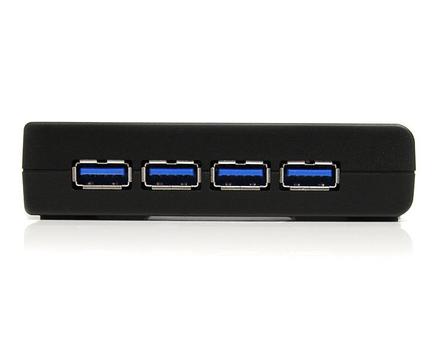 STARTECH StarTech.com 4-Port USB 3.0 SuperSpeed Hub with Power Adapter - Portable Multiport USB-A Dock IT Pro - USB Port Expansion Hub for PC/Mac (ST4300USB3) - Hub - 4 x SuperSpeed USB 3.0 - desktop (ST4300USB3EU)