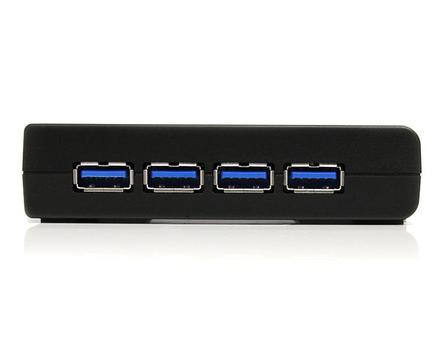 StarTech 4-Port USB 3.0 SuperSpeed Hub with Power Adapter - Portable Multiport USB-A Dock IT Pro - USB Port Expansion Hub for PC/Mac (ST4300USB3) - hub - 4 porter (ST4300USB3EU)