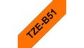 BROTHER 24MM Black On Fluro Orange Tape (TZEB51)