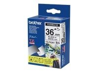 BROTHER Tape/36mm black on white f P-Touch (TZEFX261)