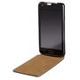 HAMA Samsung S2 Mobilväska flip-front svart läder (108637)