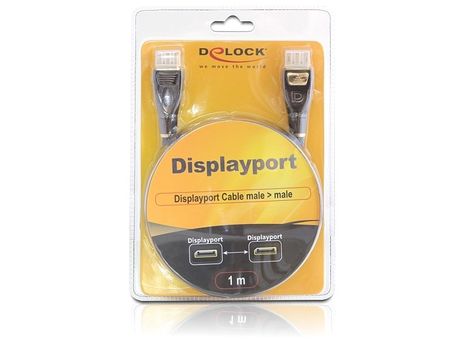 DELOCK Displayport-Kabel DPort -> DPort St/St 1,00 (82770)