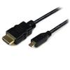 STARTECH 2m High Speed HDMI Cable with Ethernet - HDMI to HDMI Micro - M/M	 (HDADMM2M)