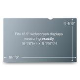 3M PF18.5W9 - personvernfilter for skjerm - 18,5" bredde (PF18.5W9)